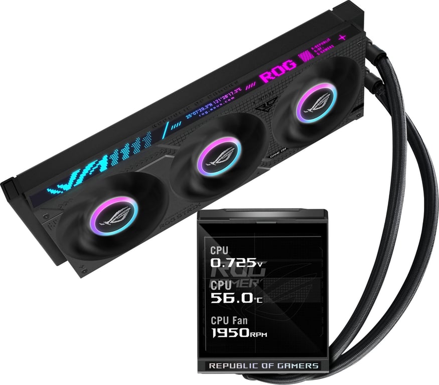ASUS ROG Strix LC IV 360 ARGB LCD Processeur Kit de refroidissement du liquide 12 cm - vue 2