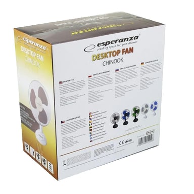 Ventilateur de bureau Esperanza EHF003WE 30 cm Blanc et gris