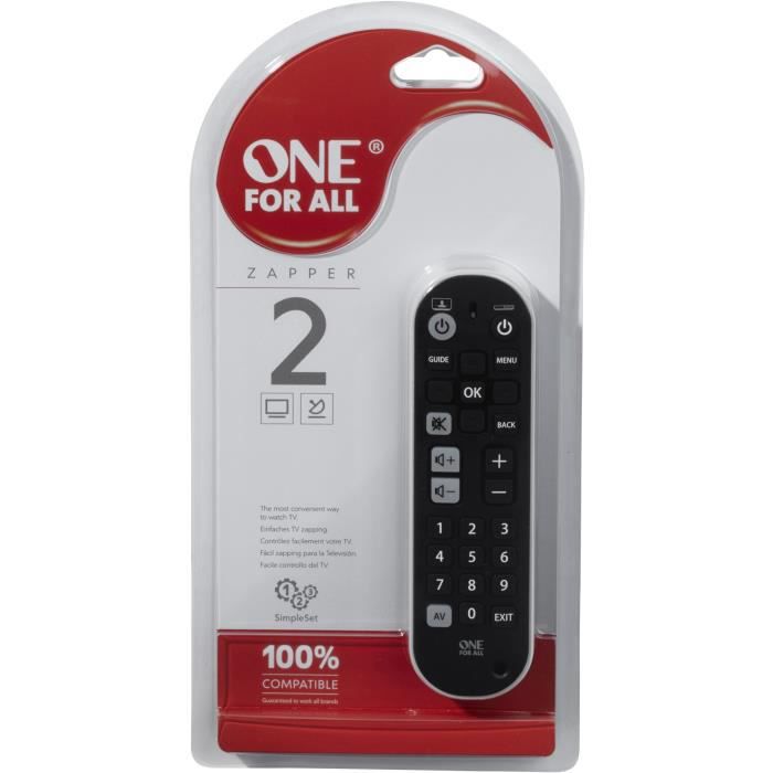Télécommande One For All UNIVERSELLE 3 EN 1 URC 6820 Zaper+ - vue 3