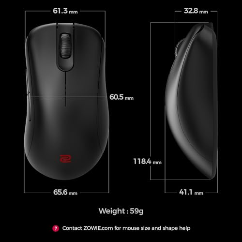 Souris Sans Fil BenQ Zowie EC3-DW – 3200 DPI, Ergonomique, 7 Boutons - vue 3