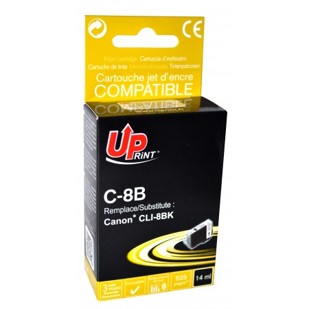 Cartouche encre UPrint compatible CANON CLI 8BK Neuf