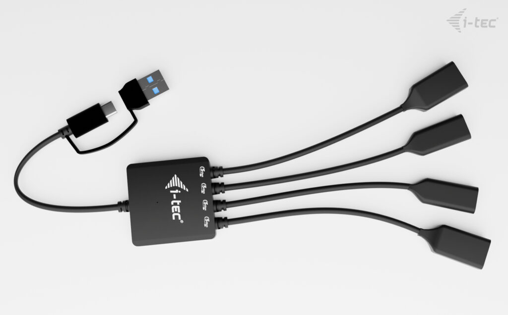 i tec I TEC USB CA CABLE HUB 4 PORTS - vue 3