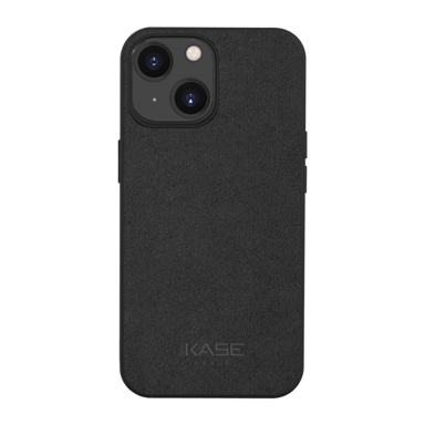 Cover in pelle scamosciata Alcantara per Apple iPhone 14, nero notte