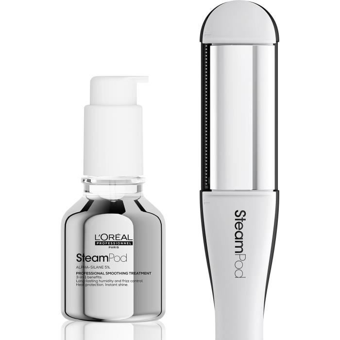 SteamPod 4 Lisseur boucleur vapeur professionnel 'OREAL PROFESSIONNEL 3 Températures Outil + Soin Lissant Concentré - vue 2