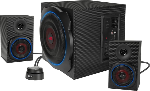 SPEEDLINK SL-830100-BK haut-parleur Noir Avec fil &sans fil 60 W