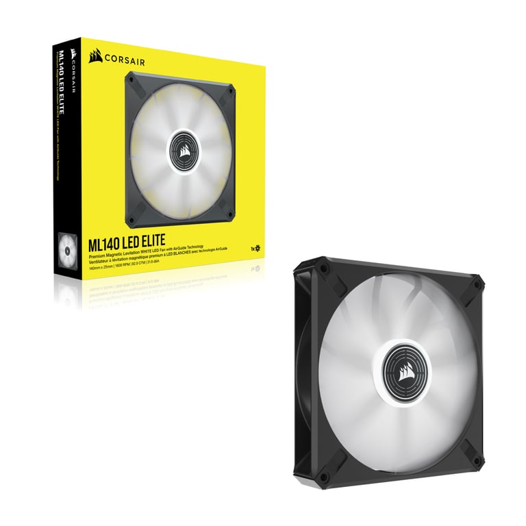 Corsair ML140 LED ELITE Boitier PC Ventilateur 12 cm Noir 1 pièce(s) - Neuf