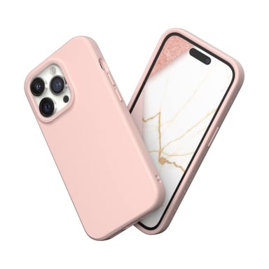 Funda RHINOSHIELD compatible con [iPhone 14 Pro] SolidSuit - Funda fina con tecnología de absorción de impactos y acabado mate de primera calidad - Rosa empolvado