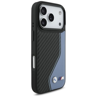 Custodia BMW M Carbon Logo MagSafe per iPhone 17 Pro, blu