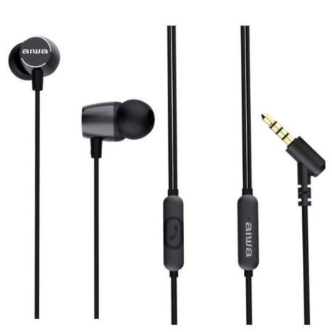 Aiwa ESTM 30BK écouteurcasque Avec fil Ecouteurs AppelsMusiqueSportAu quotidien Neuf