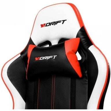 DRIFT DR175 Sedile da gioco universale Sedile imbottito Nero, Rosso, Bianco