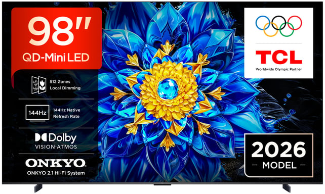 TCL TV QD Mini LED P8L 98P8L 98" 4K UltraHD 144Hz Smart TV Google TV HDR10 Dolby - vue 1