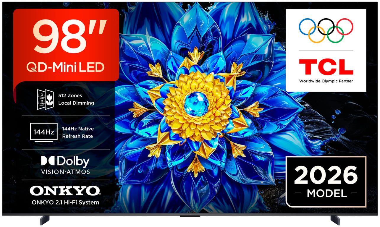 TV TCL QD Mini LED P8L 98P8L 98 4K UltraHD 144Hz Smart TV Google TV HDR10 Dolby Vision - vue 2