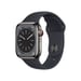 Watch Series 8 OLED 41 mm - Boîtier en Acier inoxydable Graphite - GPS + Cellular - Bracelet Sport - Minuit