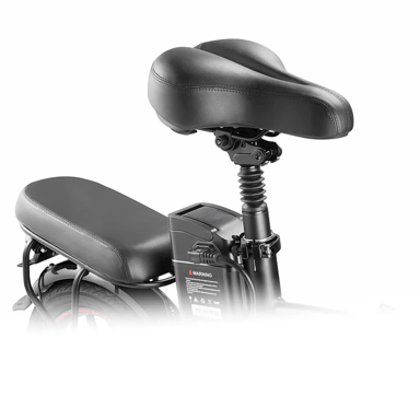 Vélo électrique pliable DYU A5, vélo électrique portable de 14 pouces avec batterie amovible 48 V 7,5 Ah, vélo de ville réglable en hauteur de 350 W avec écran LCD