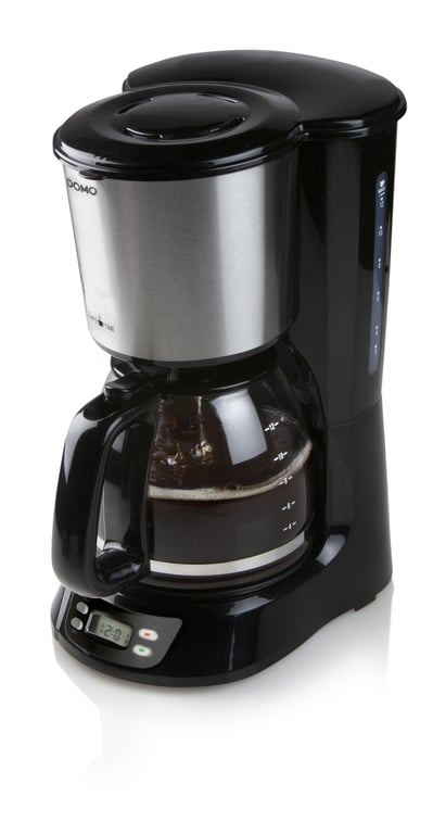 DOMO DO1065K Cafetière acier inoxydable Nombre de tasse=12 écran minuteur verseuse en verre - vue 2