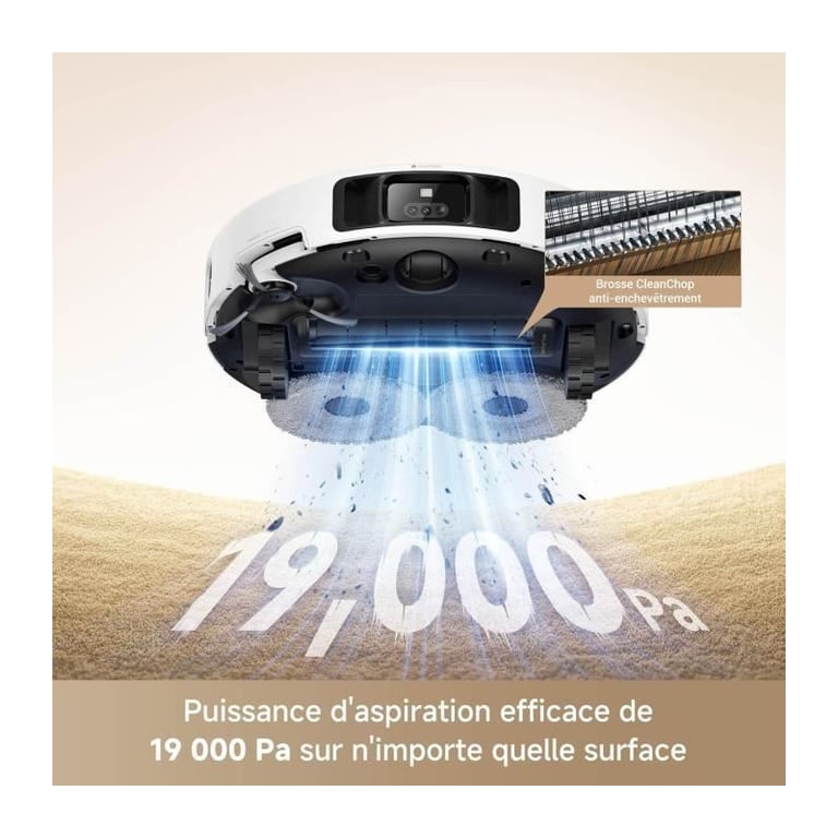 Aspirateur Robot MOVA P50 Pro Ultra – 19 000 Pa, Station Autonettoyante - vue 4