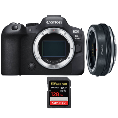 Appareil photo hybride Canon EOS R6 Mark II + Canon EF-EOS R Control Ring + 1 SanDisk 128GB Extreme PRO UHS-II + Ebook ''20 astuces pour des images qui claquent''