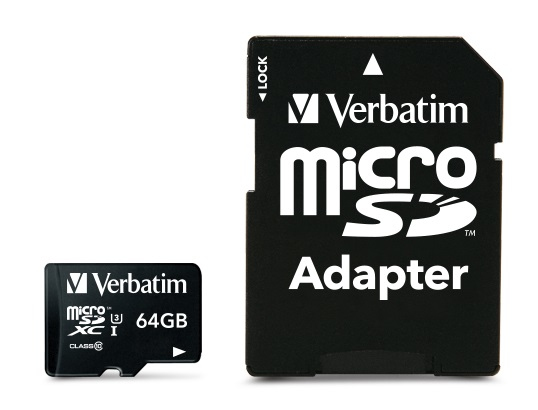 Verbatim Pro 64 Go MicroSDXC UHS Classe 10 - Neuf