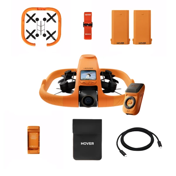 Drone HOVERAir SP08H006 4K Imperméable Suivi IA Naranja - vue 4