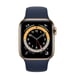 Apple Watch Series 6 OLED 40 mm Numérique 324 x 394 pixels Écran tactile 4G Or Wifi GPS (satellite), bleu