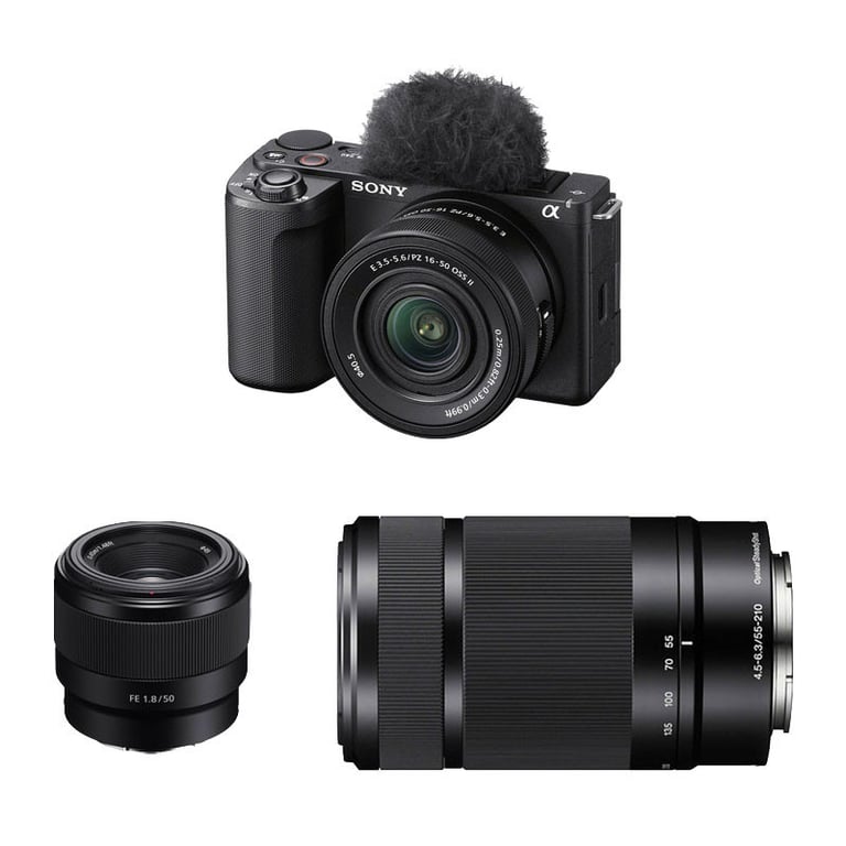SONY ALPHA ZV E10 II + 16 50 + 55 210 + 50mm Neuf - vue 2
