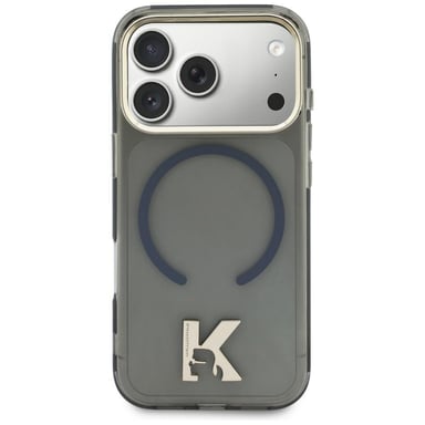 Custodia Karl Lagerfeld K Head Logo MagSafe per iPhone 17, nera