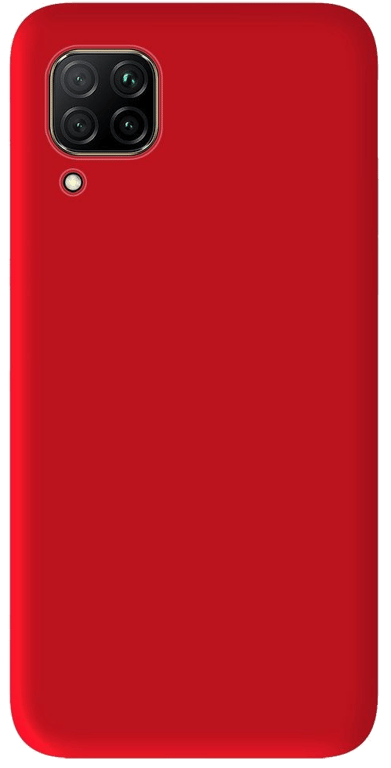 Coque silicone unie compatible Mat Rouge Huawei P40 Lite