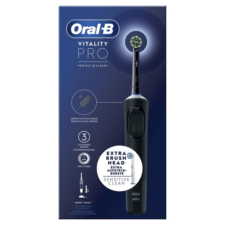 Oral-B Vitality Pro Adulte Brosse à dents rotative oscillante Noir - Neuf
