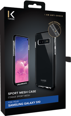 Coque Sport Mesh pour Samsung Galaxy S10, Noir de jais