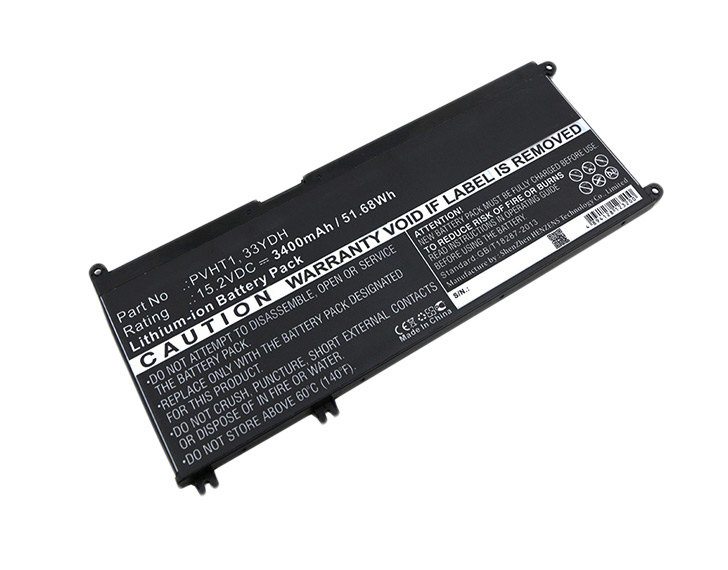 DLH Batterie Li Pol 15.2V 3400mAh 52Wh 33YDH / 033YDH / PVHT1 / 99NF2 / W7NKD / 7FHHV Neuf
