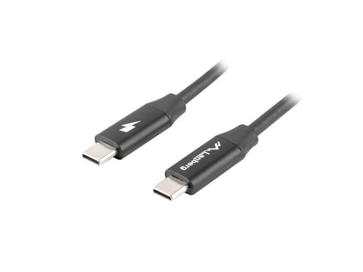 Lanberg CA-CMCM-40CU-0005-BK câble USB USB 2.0 0,5 m USB C Noir - Neuf