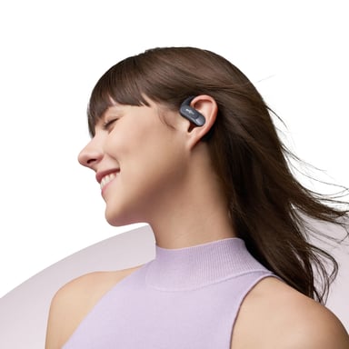 SHOKZ OpenFit Air Auricolare senza fili ganci auricolari Chiamate/Musica/Sport/Tutti i giorni Bluetooth Nero