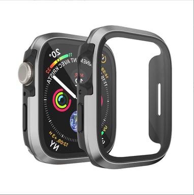 Carcasa de aleación de aluminio con película templada para Apple Watch 10  46 mm