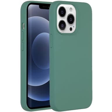 Accezz Coque Liquid Silicone avec MagSafe pour Apple iPhone 13 Pro - Vert foncé