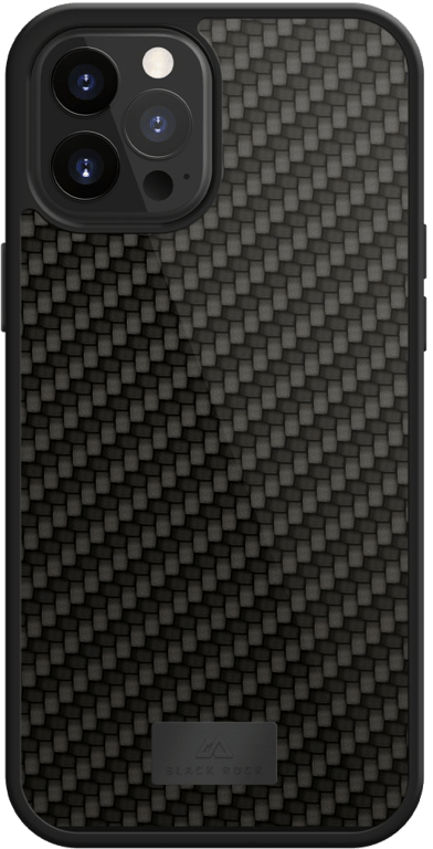 Coque de protection Robust Real Carbon pour iPhone 12 Pro Max, noir