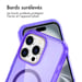 imoshion Coque Pailletée avec MagSafe pour Apple iPhone 16 Pro - Paillettes Violet