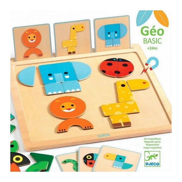 Djeco GeoBasic encastrement bois - vue 2