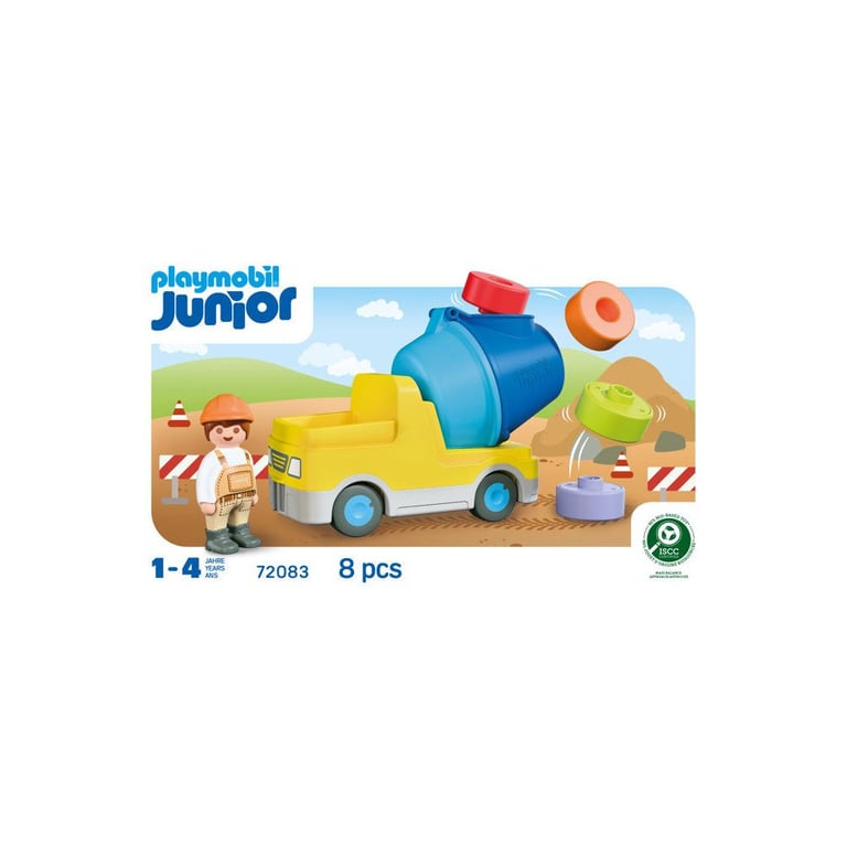 Playmobil Junior 72083 Camion malaxeur - vue 5
