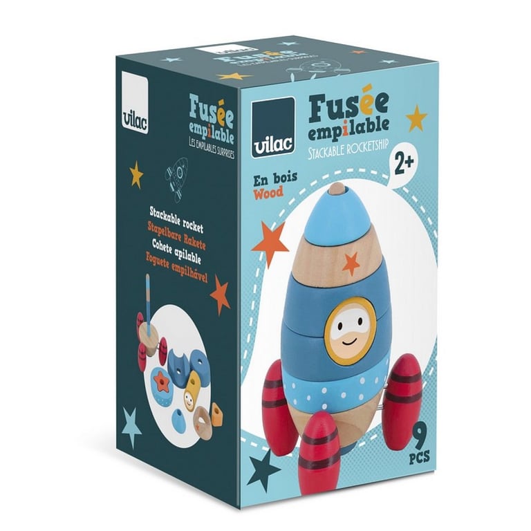 Empilable Fusée Vilac Bois - vue 2