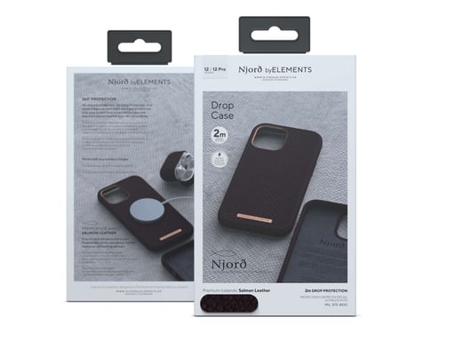 Njord byELEMENTS SL14043 coque de protection pour téléphones portables 13,8 cm (5.42'') Housse aubergine Apple (brand) iPhone 12 Mini