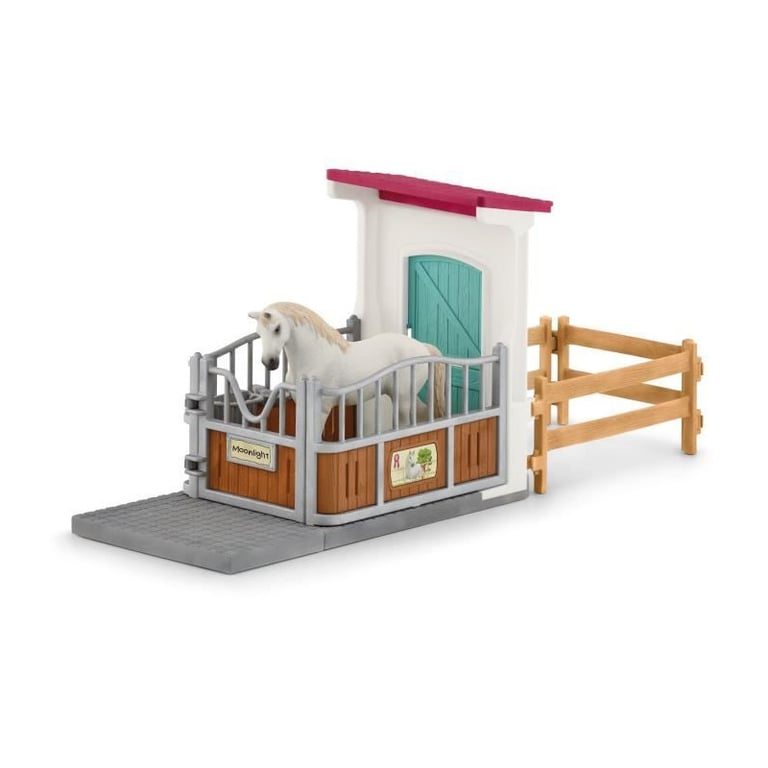 Box avec étalon Pur Sang anglais Extension pour écurie schleich pour enfant Schleich 42569 HORSE CLUB dès - vue 2