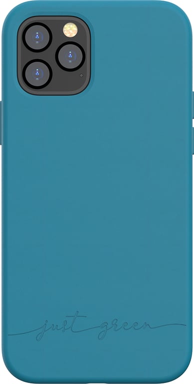 Just green jgcovip1261bl - coque just green bio ip12/ip12 pro blue lagoon