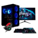 PC completo per videogiocatori Nitropc Pack Gold v2 - AMD Ryzen 5 5600X, RX 6600 8GB, RAM 16GB, M.2 1TB, Win11, WiFi - Schermo 24'' FullHD e accessori