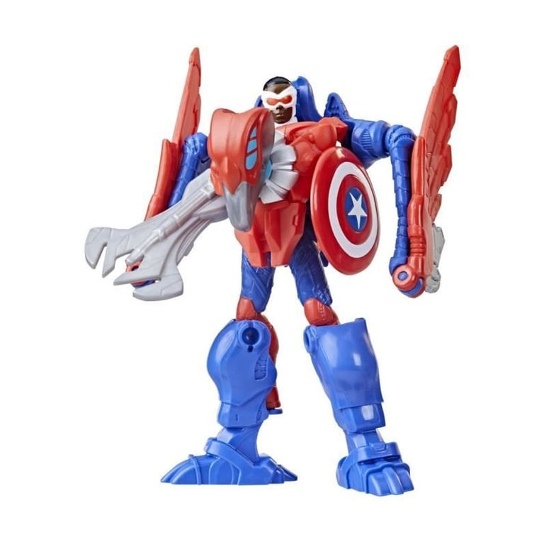 Marvel Mech Strike Mechasaurs figurine Captain America de 10 cm avec Redwing Mechasaur jouet de super héros Neuf - vue 3