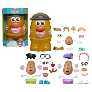 Potato Head Méga patate coffret avec 42 pieces dont une boîte de rangement, jouets préscolaires créatifs pour enfants, des 2 ans - Neuf