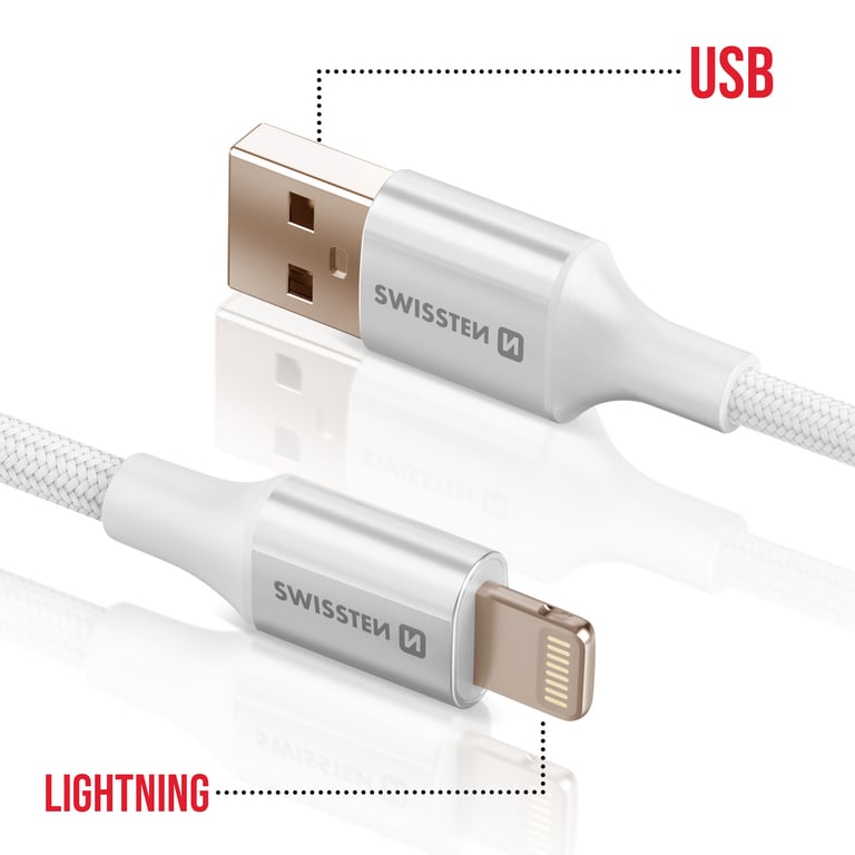 Câble USB vers Lightning Design Tressé Anti nœud Neuf - vue 6