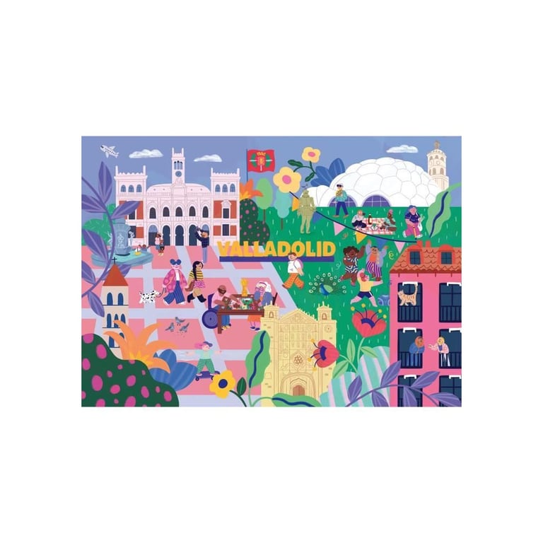 Puzzle 1000 pièces : Valladolid Ravensburger France - vue 4