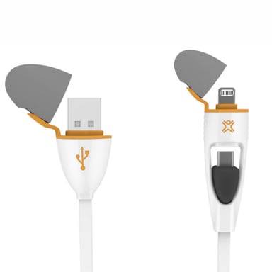XtremeMac XCL-UNC-13 cable USB USB 3.2 Gen 1 (3.1 Gen 1) 1,1 m USB A Blanco