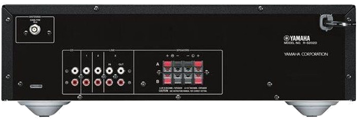 YAMAHA R-S202D BL Ampli-tuner Hi-Fi - 2 x 100 W - Tuner DAB+ - Bluetooth - systeme d'enceintes A et 