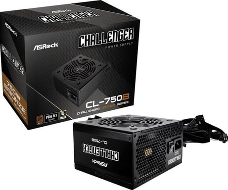 ASROCK Fuente ATX Challenger Bronze - 750W (Negro)